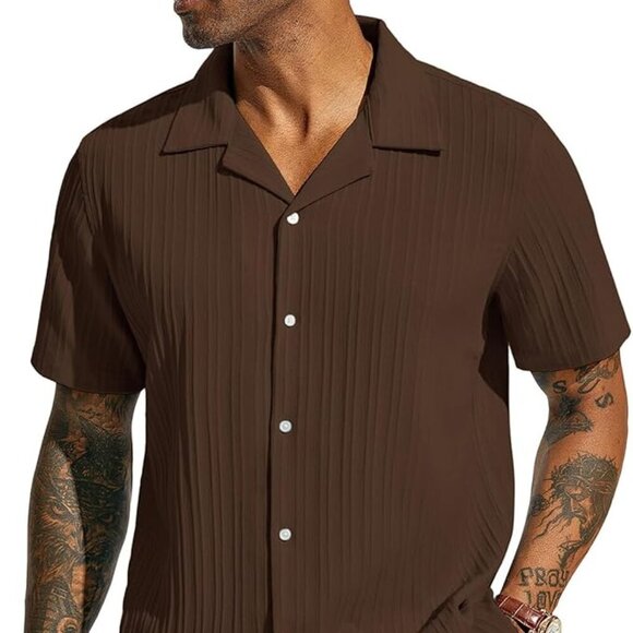 PJ PAUL JONES Men's Casual Button Down Shirt - Picture 2 of 3